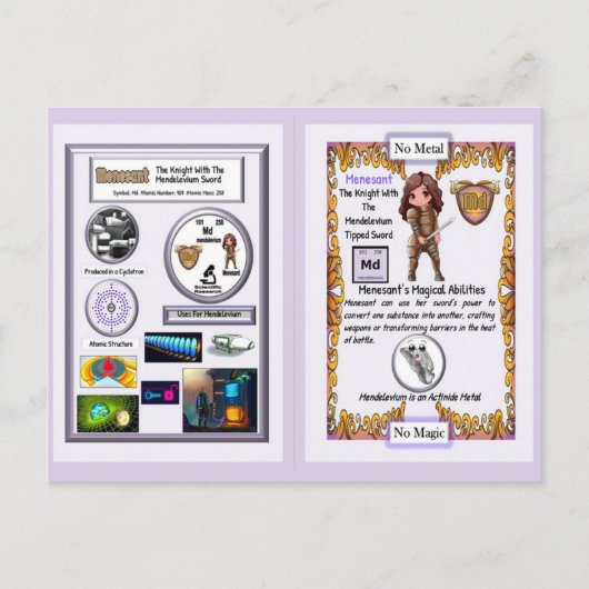 Menesant - Rittermendelevium-Schwert Postkarte (Vorderseite)