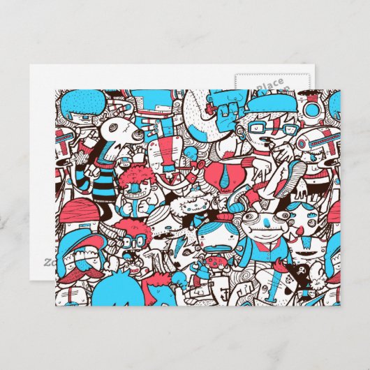 Menge 1 postkarte (Vorne/Hinten)