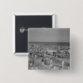 Menge am Strand Button (Vorne & Hinten)