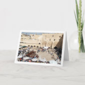Menge am Tempelberg, Jerusalem, Israel Karte (Vorderseite)