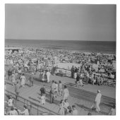 Menge auf Strand Fliese (Vorderseite)