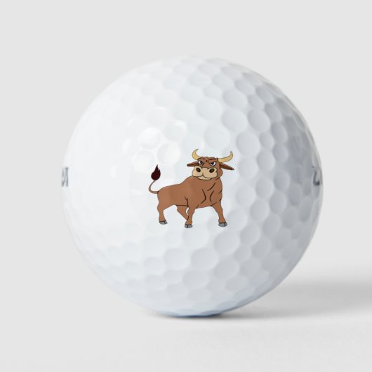 Menge der Bull GOLF BALLS Golfball (Vorderseite)