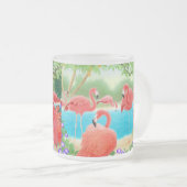 Menge der Flamingo-Glas-Tasse Mattglastasse (VorderseiteRechts)