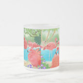 Menge der Flamingo-Glas-Tasse Mattglastasse (Mittel)