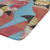 Menge der Flamingos Schneidebrett (Ecke)