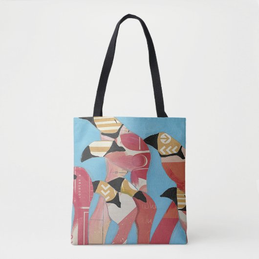 Menge der Flamingos Tasche (Vorderseite)