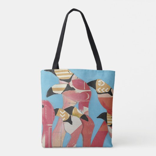 Menge der Flamingos Tasche (Rückseite)