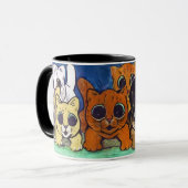 Menge der Katzen (Detail), Louis Wain Tasse (Vorderseite Links)