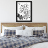 Menge der Krähen an der Dämmerung Leinwanddruck (Insitu (Schlafzimmer))