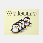 Menge der Pinguine Fußmatte (Vorderseite)