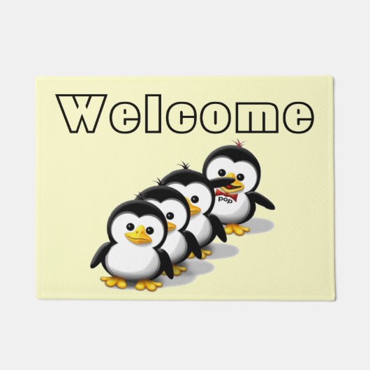 Menge der Pinguine Fußmatte (Vorderseite)