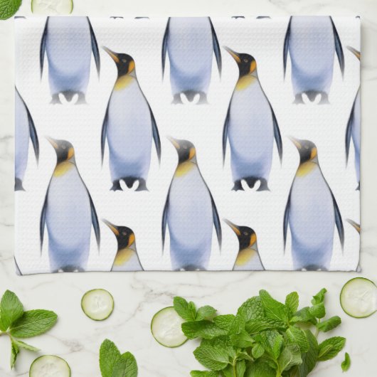 Menge der Pinguine Handtuch (Gefaltet)
