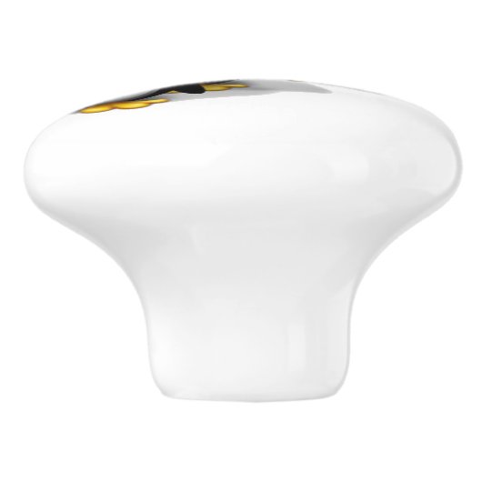 Menge der Pinguine Keramikknauf (Seitenansicht)