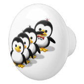 Menge der Pinguine Keramikknauf (Rechts)