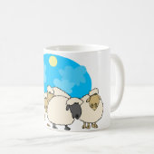 Menge der Schaf-Tasse Kaffeetasse (VorderseiteRechts)