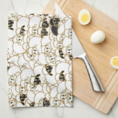 Menge der Schafe Küchentuch (Viertel Falte)