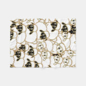 Menge der Schafe, Schwarzweiss Fleecedecke (Vorderseite (Horizontal))