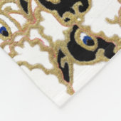 Menge der Schafe, Schwarzweiss Fleecedecke (Ecke)