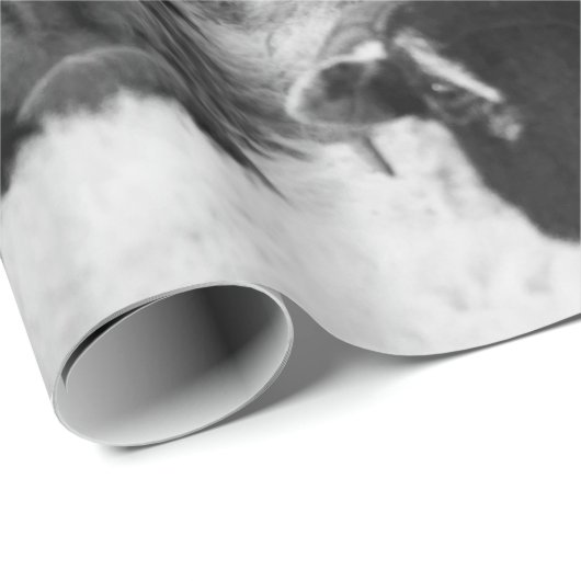 Menge der Schafe Schwarzweiss Geschenkpapier (Rolleneckpunkt)