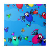 Menge der Vögel Fliese (Vorderseite)