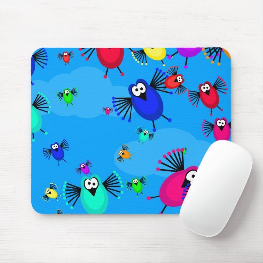 Menge der Vögel Mousepad (Mit Mouse)
