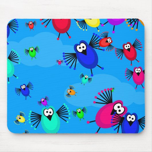 Menge der Vögel Mousepad (Vorne)