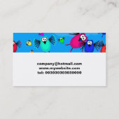 Menge der Vögel Visitenkarte (Rückseite)