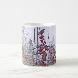 Menge der Zederwaxwings-Tasse Kaffeetasse