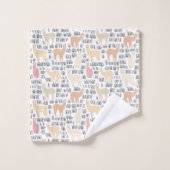 Menge des Alpaka-Musters Badhandtuch Set (Waschlappen)