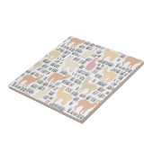 Menge des Alpaka-Musters Fliese (Seite)