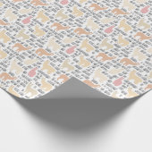 Menge des Alpaka-Musters Geschenkpapier (Ecke)