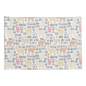 Menge des Alpaka-Musters Kissenbezug (Rückseite-Rechts)