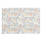 Menge des Alpaka-Musters Kissenbezug (Vorderseite-Rechts)