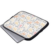 Menge des Alpaka-Musters Laptopschutzhülle (Vorne Knopf)