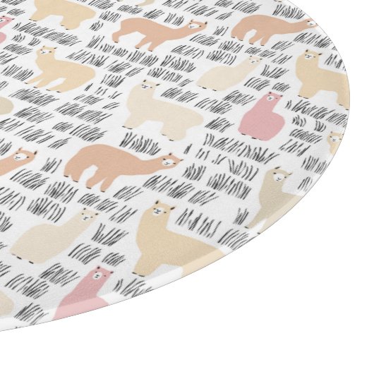 Menge des Alpaka-Musters Schneidebrett (Ecke)