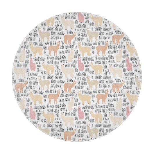 Menge des Alpaka-Musters Schneidebrett (Vorderseite)