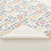 Menge des Alpaka-Musters Sherpadecke (3/4)