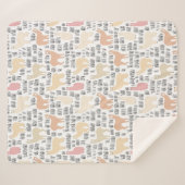 Menge des Alpaka-Musters Sherpadecke (Vorderseite (Horizontal))