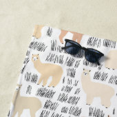 Menge des Alpaka-Musters Strandtuch (Beispiel)