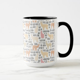 Menge des Alpaka-Musters Tasse