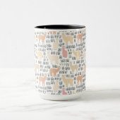 Menge des Alpaka-Musters Tasse (Zentrum)