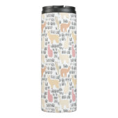 Menge des Alpaka-Musters Thermosbecher (Rückseite)