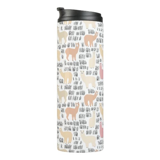 Menge des Alpaka-Musters Thermosbecher (Nach rechts gedreht)