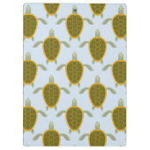 Menge des Meeresschildkröte-Musters Klemmbrett (Rückseite)