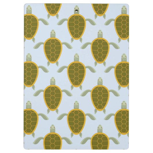 Menge des Meeresschildkröte-Musters Klemmbrett (Rückseite)