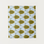 Menge des Meeresschildkröte-Musters Wandteppich (Vorderseite)