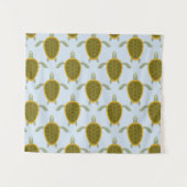 Menge des Meeresschildkröte-Musters Wandteppich (Vorderseite (Horizontal))