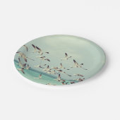 Menge des Seemöwe-PapierTellers Pappteller (Schrägansicht)