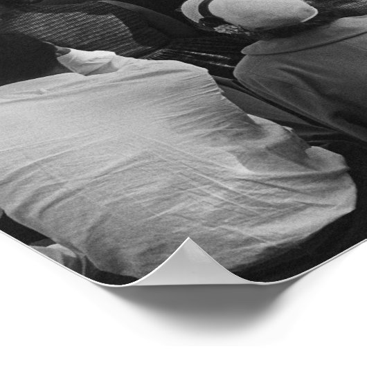 Menge im Stadion Poster (Ecke)