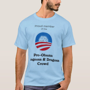 Menge Pro-Obama D&D (mit Seiten versehenes Shirt